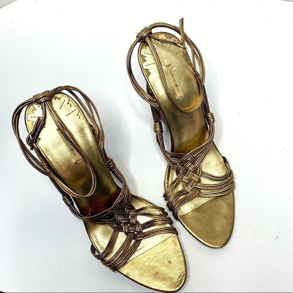 Max Studio Bronze Wedge Heels - Picture 3 of 7
